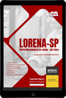 Apostila Prefeitura de Lorena - SP em PDF Auxiliar Administrativo 