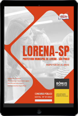 Apostila Prefeitura de Lorena - SP em PDF Inspetor de Alunos 2024