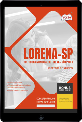 Apostila Prefeitura de Lorena - SP em PDF Inspetor de Alunos 