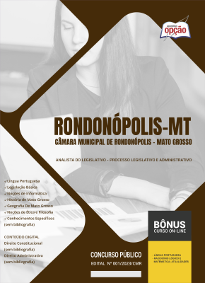 Apostila Câmara de Rondonópolis - MT 2024 - Analista do Legislativo - Processo Legislativo e Administrativo