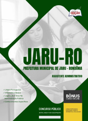 Apostila Prefeitura de Jaru - RO 2024 - Assistente Administrativo