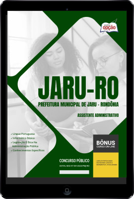 Apostila Prefeitura de Jaru - RO em PDF - Assistente Administrativo 2024