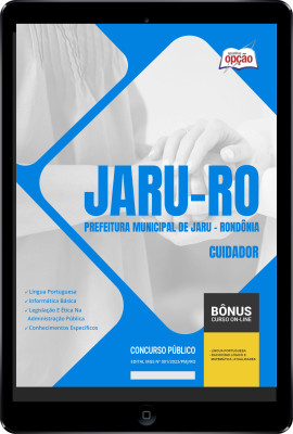 Apostila Prefeitura de Jaru - RO em PDF - Cuidador 2024