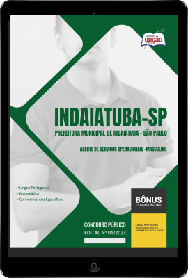 Apostila Prefeitura de Indaiatuba - SP em PDF Agente de Serviços Operacionais - Masculino 2024