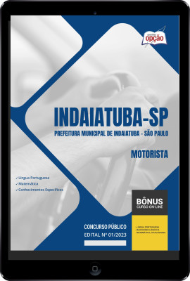 Apostila Prefeitura de Indaiatuba - SP em PDF Motorista 2024