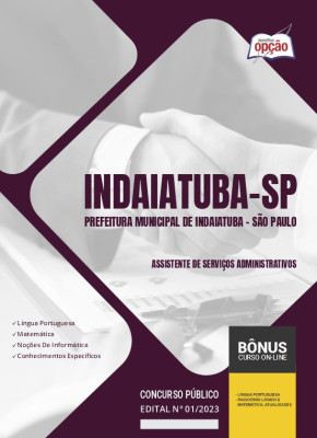 Apostila Prefeitura de Indaiatuba - SP 2024 Assistente de Serviços Administrativos