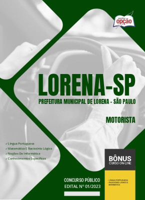 Apostila Prefeitura de Lorena - SP 2024 - Motorista