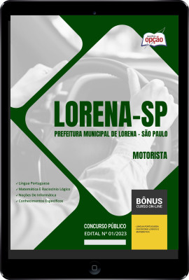 Apostila Prefeitura de Lorena - SP em PDF - Motorista 