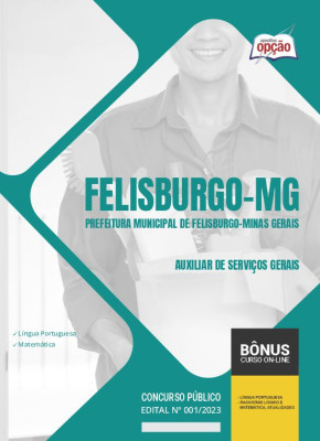 Apostila Prefeitura de Felisburgo - MG 2024 - Auxiliar de Serviços Gerais