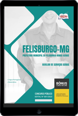 Apostila Prefeitura de Felisburgo - MG em PDF - Auxiliar de Serviços Gerais 2024