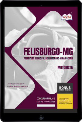 Apostila Prefeitura de Felisburgo - MG em PDF - Motorista 2024