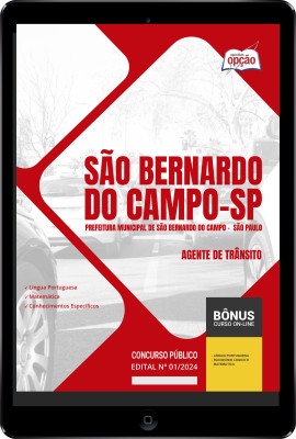 Apostila Prefeitura de São Bernardo do Campo - SP em PDF - Agente de Trânsito 2024