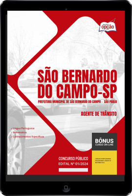 Apostila Prefeitura de São Bernardo do Campo - SP em PDF - Agente de Trânsito 