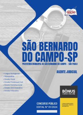 Apostila Prefeitura de São Bernardo do Campo - SP 2024 - Agente Judicial