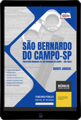 Apostila Prefeitura de São Bernardo do Campo - SP em PDF - Agente Judicial 2024