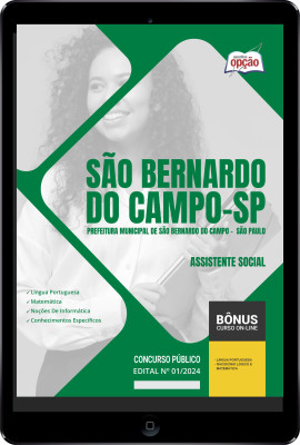 Apostila Prefeitura de São Bernardo do Campo - SP em PDF - Assistente Social 2024