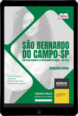 Apostila Prefeitura de São Bernardo do Campo - SP em PDF - Assistente Social 