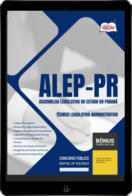 Apostila ALEP em PDF - Técnico Legislativo-Administrativo 2024