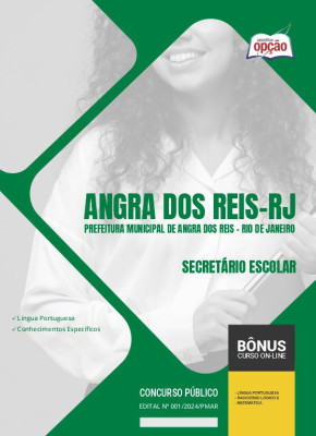 Apostila Prefeitura de Angra dos Reis - RJ  - Secretario Escolar