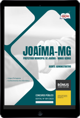 Apostila Prefeitura de Joaíma - MG em PDF Agente Administrativo 