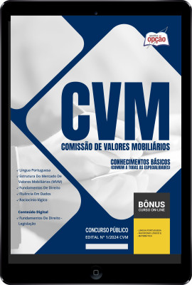 Apostila CVM em PDF - Conhecimentos Básicos  (Comum a todas as Especialidades) 2024