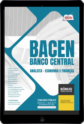 Apostila BACEN em PDF - Analista - Economia e Finanças 2024
