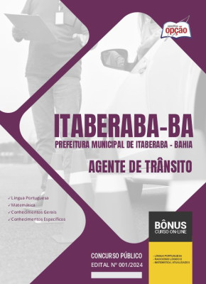 Apostila Prefeitura de Itaberaba - BA 2024 - Agente de Trânsito