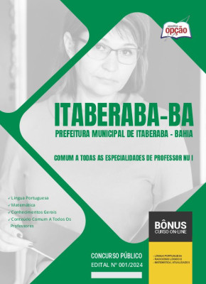 Apostila Prefeitura de Itaberaba - BA 2024 - Comum a Todas as Especialidades de Professor NU I