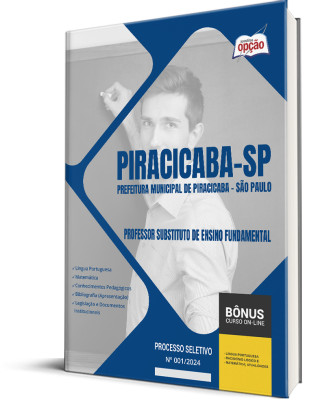 Apostila Prefeitura de Piracicaba - SP 2024 - Professor Substituto de Ensino Fundamental