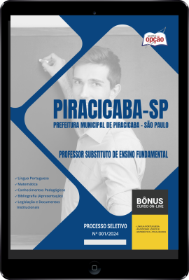 Apostila Prefeitura de Piracicaba - SP em PDF - Professor Substituto de Ensino Fundamental 
