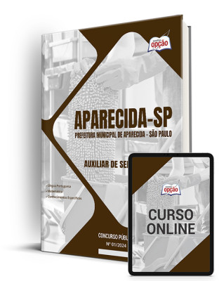 Apostila Prefeitura de Aparecida - SP 2024 - Auxiliar de Serviços Gerais