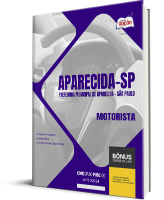 Apostila Prefeitura de Aparecida - SP 2024 - Motorista