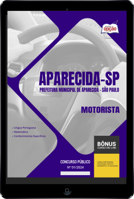 Apostila Prefeitura de Aparecida - SP em PDF - Motorista 