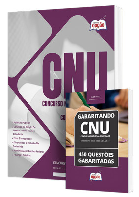 Combo Impresso CNU - Conhecimentos Gerais para os Blocos 1, 2, 3, 4, 5, 6 e 7