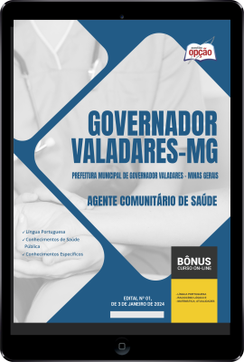 Apostila Prefeitura de Governador Valadares - MG em PDF - Agente Comunitário de Saúde 