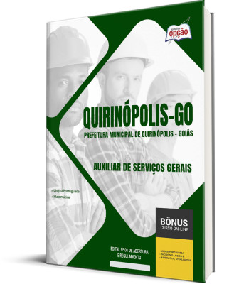 Apostila Prefeitura de Quirinópolis - GO 2024 - Auxiliar de Serviços Gerais