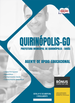 Apostila Prefeitura de Quirinópolis - GO 2024 - Agente de Apoio Educacional