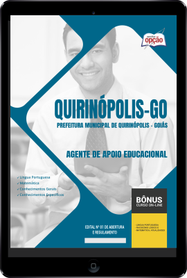Apostila Prefeitura de Quirinópolis - GO em PDF - Agente de Apoio Educacional 2024