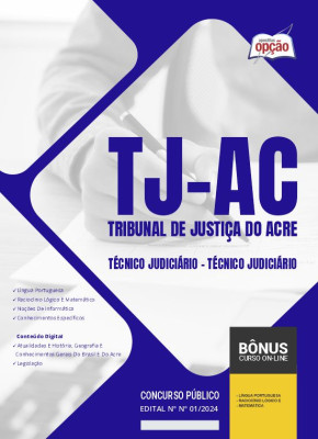 Apostila TJ-AC 2024 - Técnico Judiciário - Técnico Judiciário