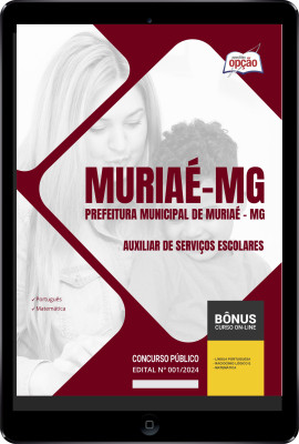 Apostila Prefeitura de Muriaé - MG em PDF - Auxiliar de Serviços Escolares 2024