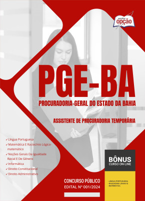 Apostila PGE-BA 2024 - Assistente de Procuradoria Temporária