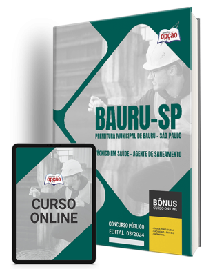Apostila Prefeitura de Bauru - SP 2024 - Técnico em Saúde - Agente de Saneamento