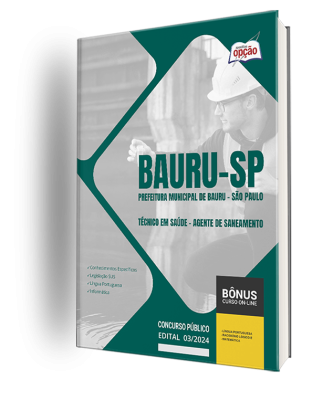 Apostila Prefeitura de Bauru - SP 2024 - Técnico em Saúde - Agente de Saneamento