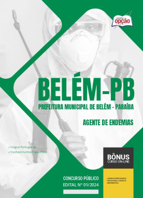 Apostila Prefeitura de Belém - PB 2024 - Agente de Endemias
