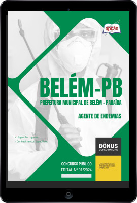 Apostila Prefeitura de Belém - PB em PDF - Agente de Endemias 2024