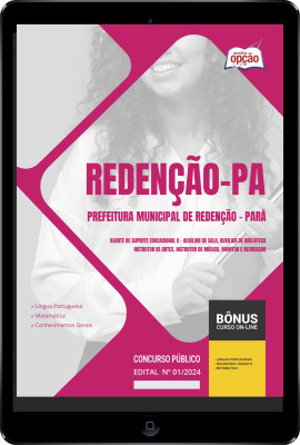Apostila Prefeitura de Redenção - PA em PDF - Agente de Suporte Educacional II 2024