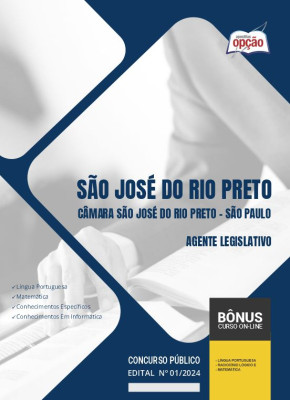 Apostila Câmara de São José do Rio Preto - SP 2024 - Agente Legislativo
