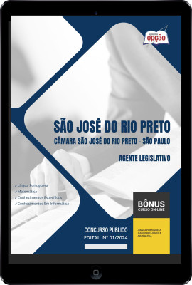 Apostila Câmara de São José do Rio Preto - SP em PDF - Agente Legislativo 2024