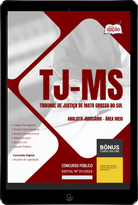 Apostila TJ-MS em PDF - Analista Judiciário - Área Meio 2024