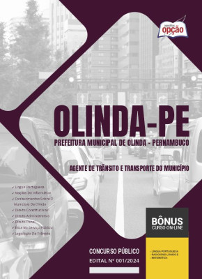 Apostila Prefeitura de Olinda - PE 2024 - Agente de Trânsito e Transporte do Município
